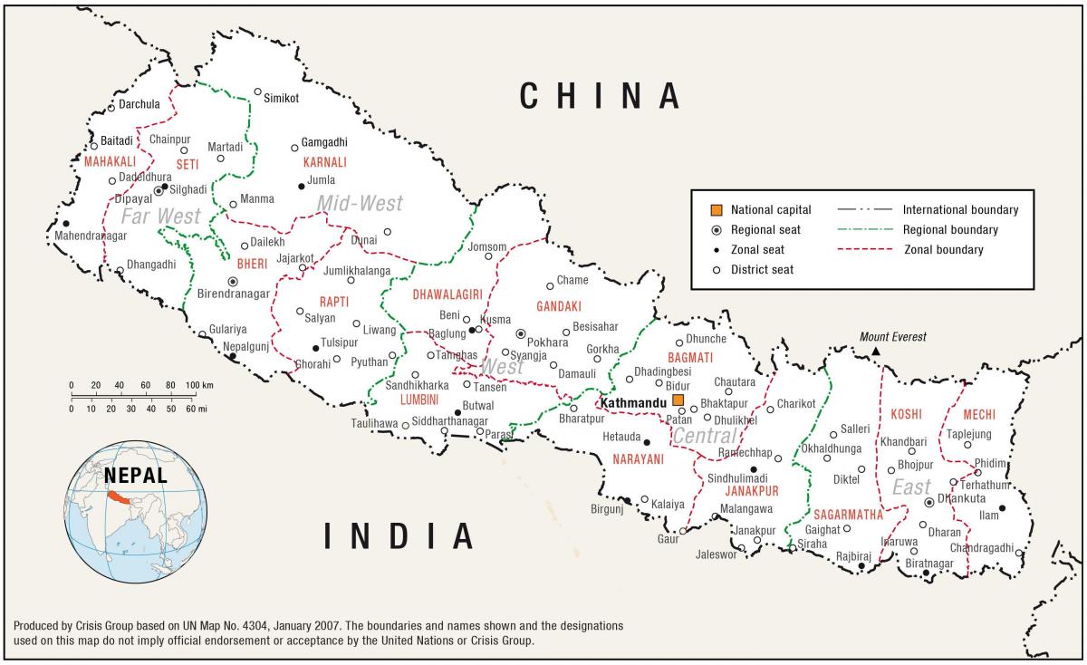 Bản đồ của nhà nepal
