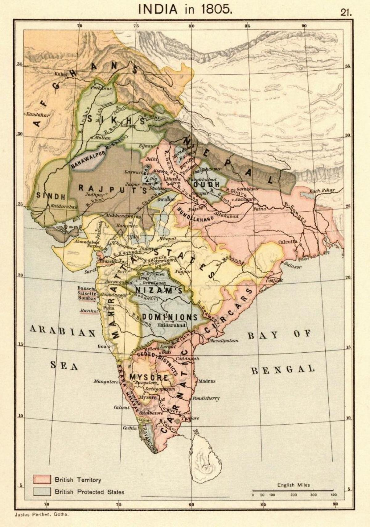 bản đồ của nepal trước khi 1816