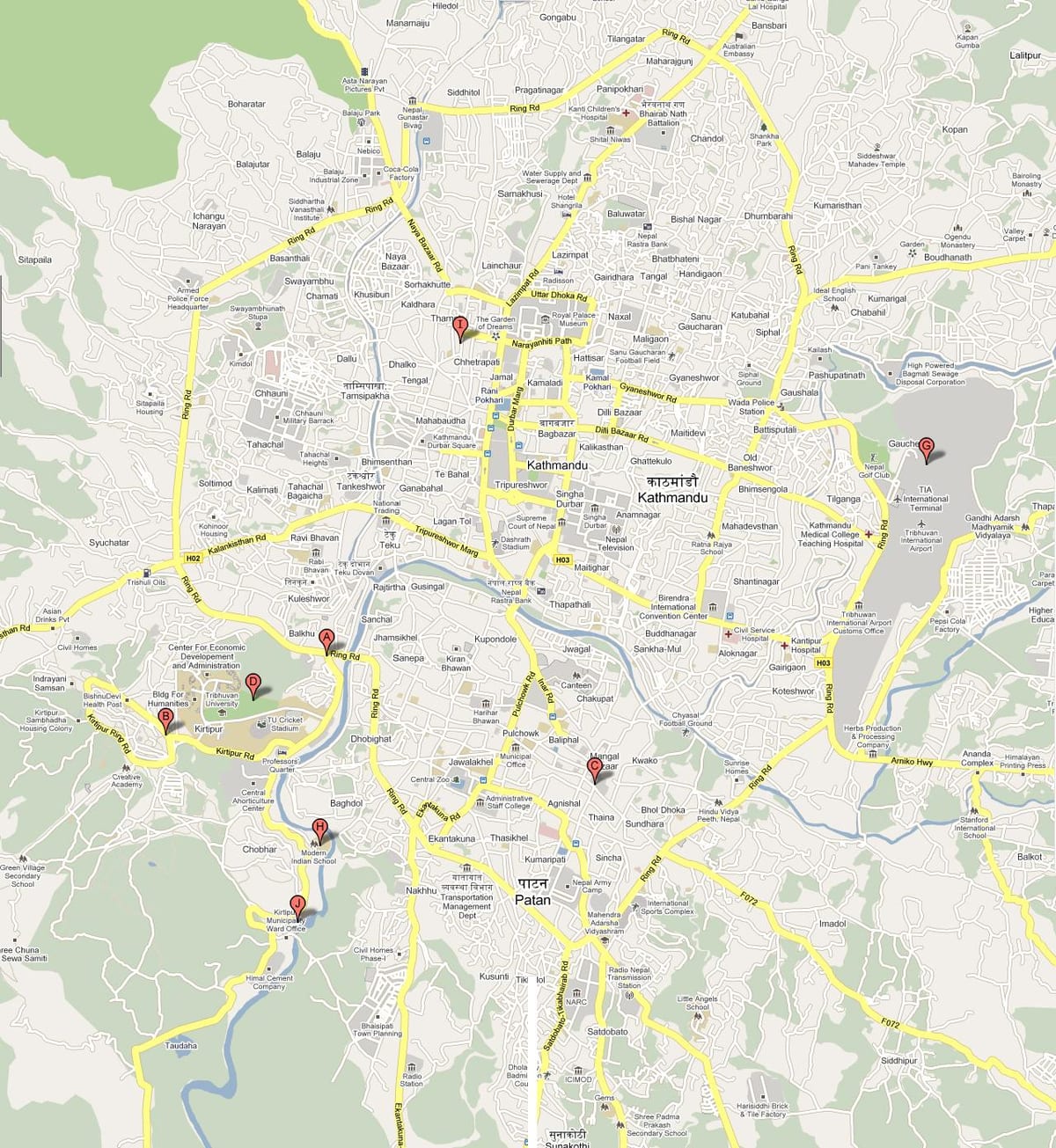 Bản đồ, gươm, nepal