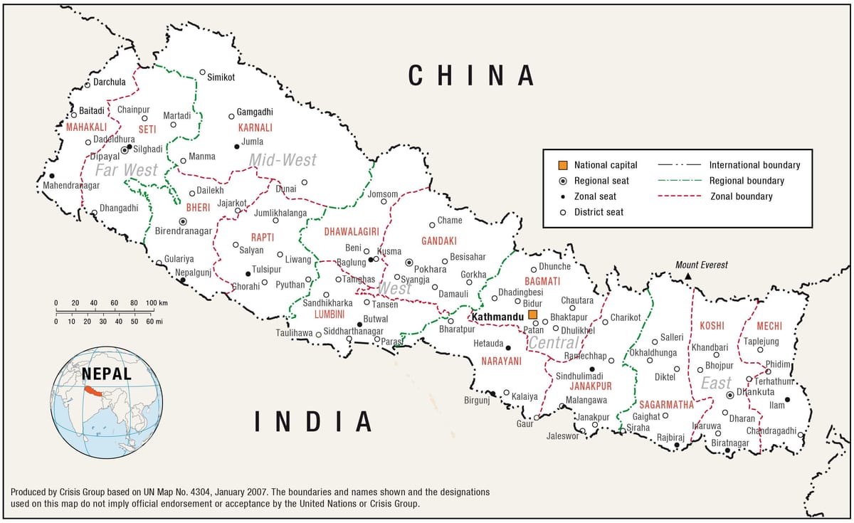 Bản đồ của nhà nepal