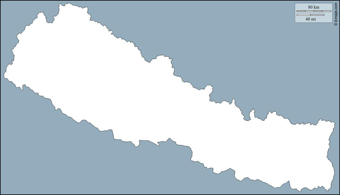 Bản đồ của trống nepal