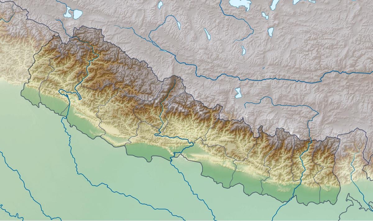 Bản đồ của vật lý nepal