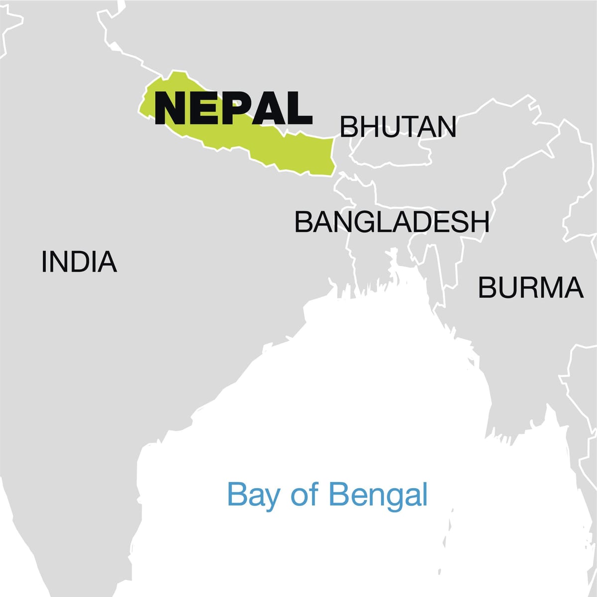 bản đồ thế giới đang ở nepal
