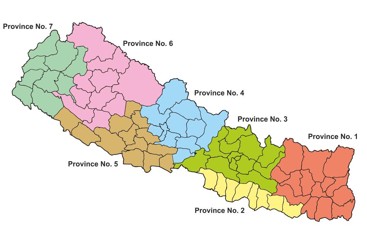 nước bản đồ của nepal