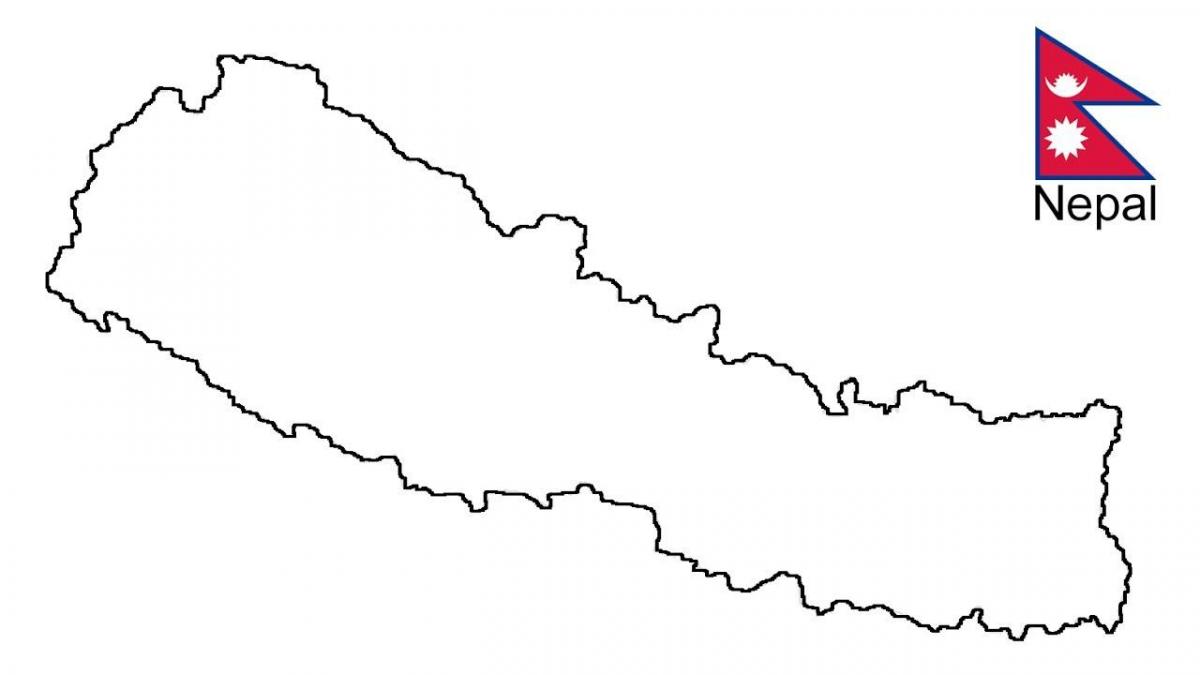 bản đồ của nepal phác thảo