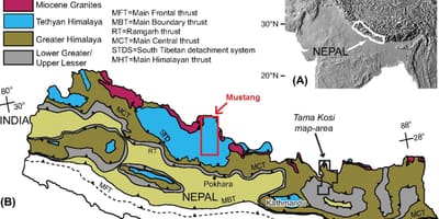 Bản đồ của địa chất regional