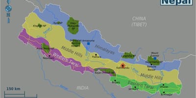 Bản đồ của ban đầu nepal