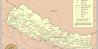 Bản đồ trực tuyến của nepal