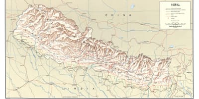 Nepal đào tạo bản đồ đường