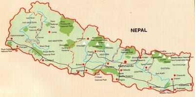 Bản đồ của nepal đường sắt butwal