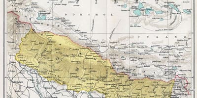 Rất bản đồ cũ của nepal