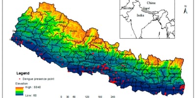 Bản đồ của nepal khí hậu