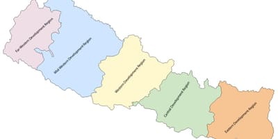 Bản đồ của nepal với phát triển khu vực