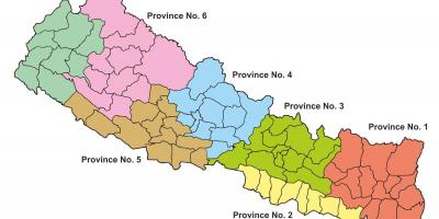 Nước bản đồ của nepal