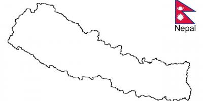 Bản đồ của nepal phác thảo